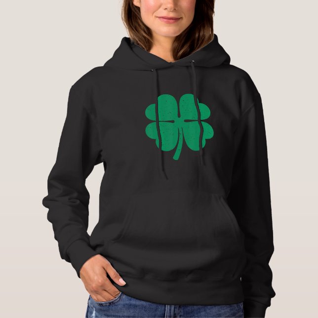 Sudadera St. Patrick de cuatro hojas del amante afortunado  (Anverso)