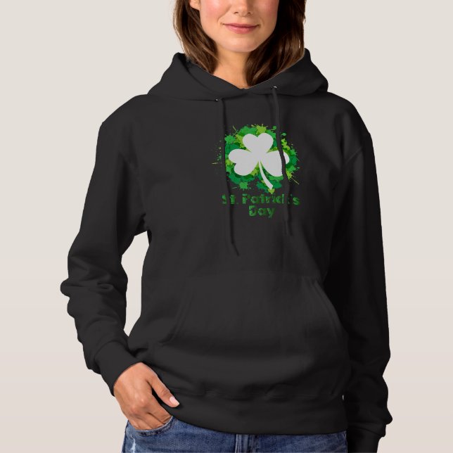 Sudadera St Patrick S Day Clover Green Irish Ireland Clover (Anverso)