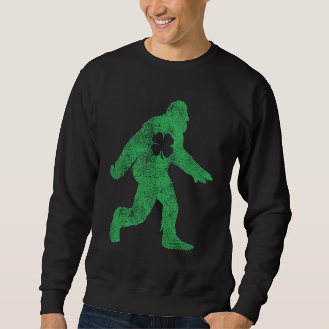 Sudadera St Patricks Day Bigfoot Sasquatch Saint Paddys Iri (Anverso)
