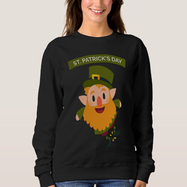 Sudadera St Patrick's Day Fun Beer Drink Party Dublin Irlan (Anverso)