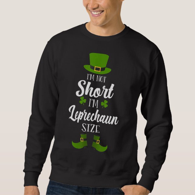 Sudadera St Patricks Day Funny Leprechaun Tamaño Para Hombr (Anverso)