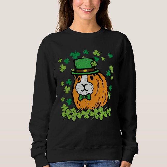 Sudadera St Patricks Day Guinea Pig Saint Pattys Paddys Men (Anverso)