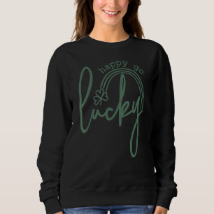 Sudadera st patricks day happy go afortunado