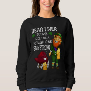 Sudadera St Patricks Day Leprechaun Irlandés Beer Costume M