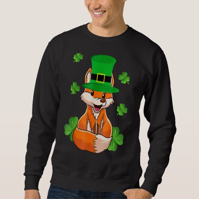 Sudadera St Patrick's Day Little Fox Happy St Patrick's 1 (Anverso)