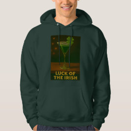 Sudadera St. Patrick's Day Luck Of The Irish Clover Martini