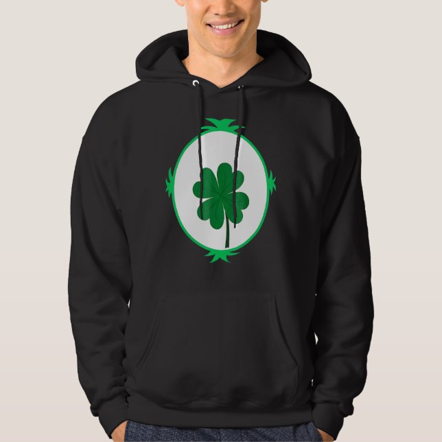 Sudadera St Patrick's Day Lucky Cute Irish Shamrock Green L (Anverso)