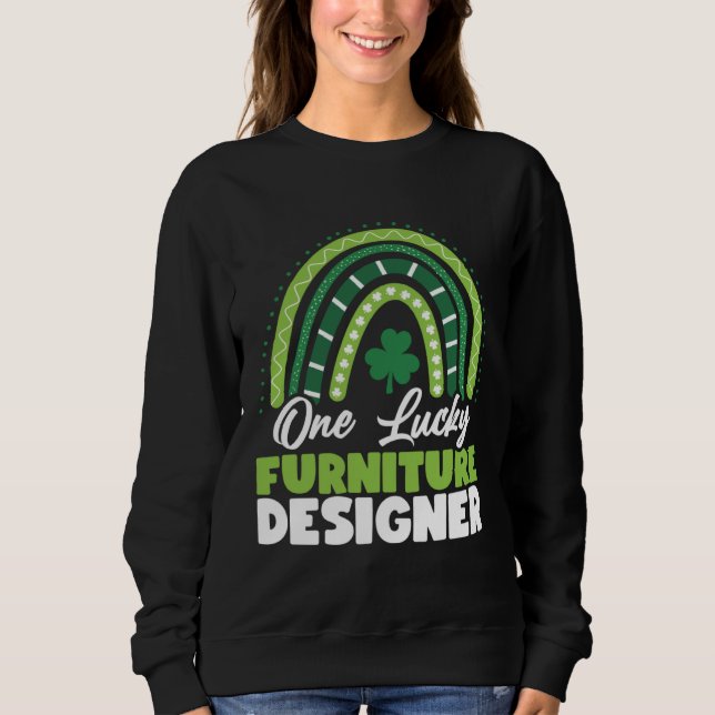 Sudadera St Patricks Day One Lucky Furniture Designer (Anverso)