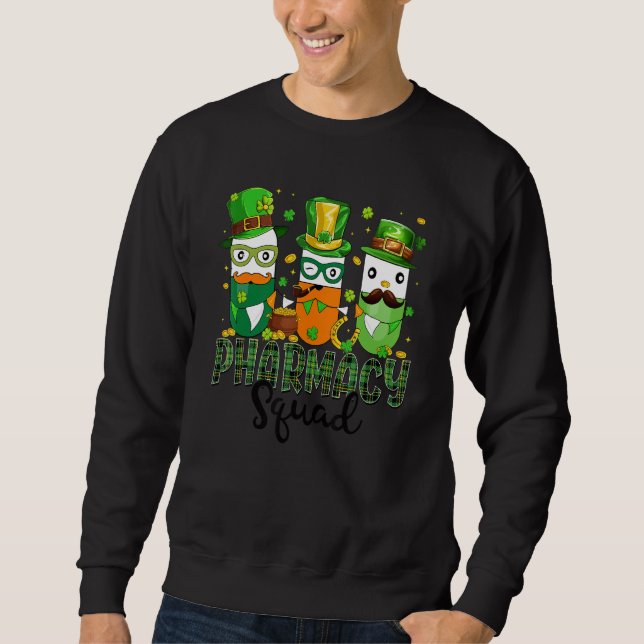 Sudadera St Patrick's Day Pharmacy Squad Matching Pharmacis (Anverso)