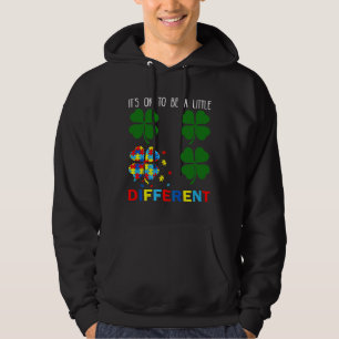 Sudadera St Patricks Day Puzzle Shamrock Autism Awareness S