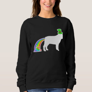 Sudadera St Patrick's Day Rainbow Dog French Bulldog
