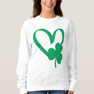 Sudadera St Patrick's Day Shamrock Heart T-Shirt