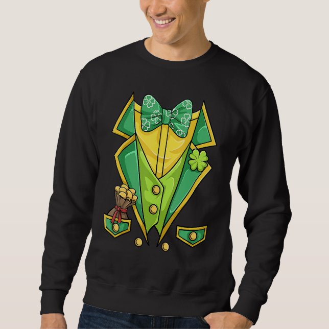 Sudadera St Patricks Day Shirt Irish Tuxedo Childs Leprecha (Anverso)