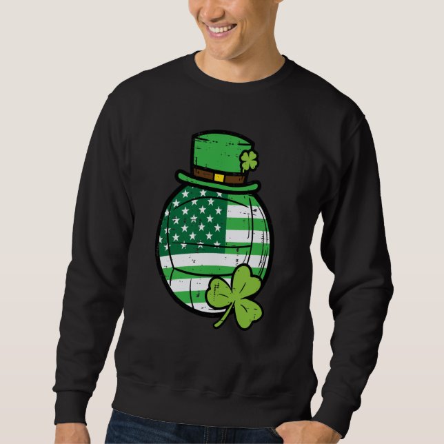 Sudadera St Patricks Day Volleyball Saint Paddys Pattys Men (Anverso)