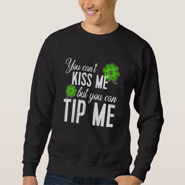 Sudadera St Patricks Day Waitress Bartender Waiter Tips  1 (Anverso)