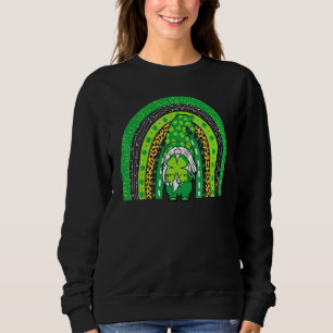 Sudadera St Patrics Day Rainbow Gnome Lucky Shamrock