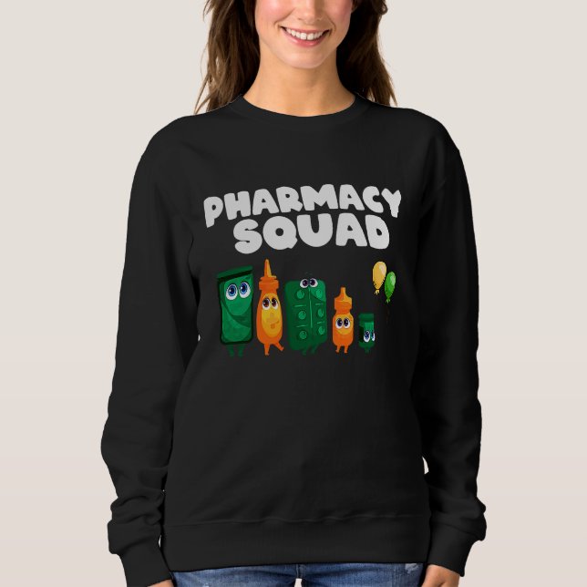 Sudadera St Patty's Apothecary Worker   Pills Pharmacy Squa (Anverso)