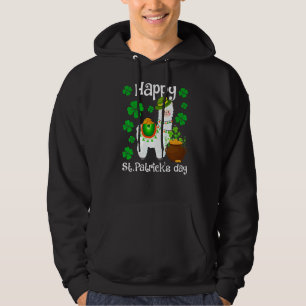 Sudadera St Pattys Llama Shamrock St Patrick Day Animals Gi