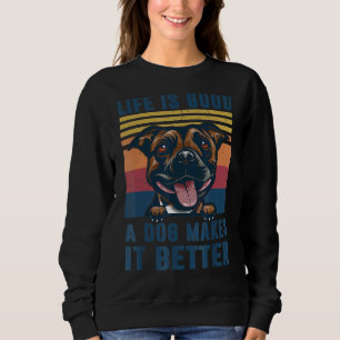 Sudadera Staffordshire Bull Terrier Dog Dad Mom Men 1