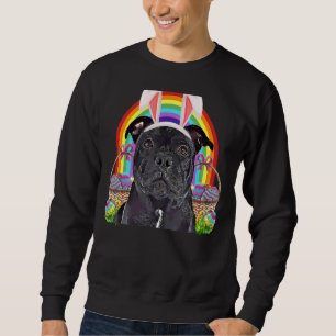 Sudadera Staffordshire Bull Terrier Dog Easter Bunny Egg Hu