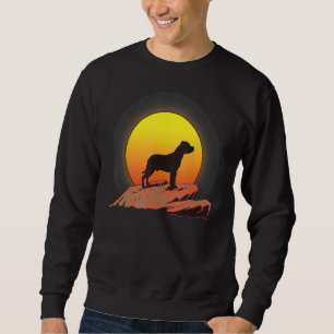 Sudadera Staffordshire Bull Terrier Dog Sunrise