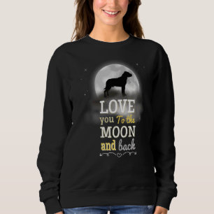 Sudadera Staffordshire Bull Terrier Perro Amor A La Luna