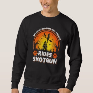 Sudadera Staffordshire Bull Terrier Perro Monta Bruja Escop