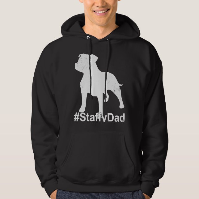 Sudadera Staffy Dad con Staffordshire Bull Terrier Dog Sta (Anverso)