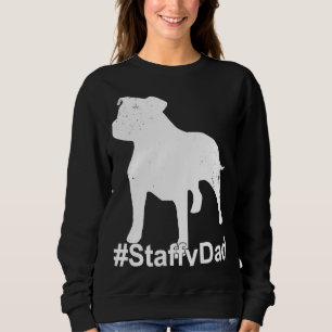 Sudadera Staffy Dad con Staffordshire Bull Terrier Dog Sta
