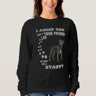 Sudadera Staffy Dog Mom Stafford Dad Staffordshire Bull Ter