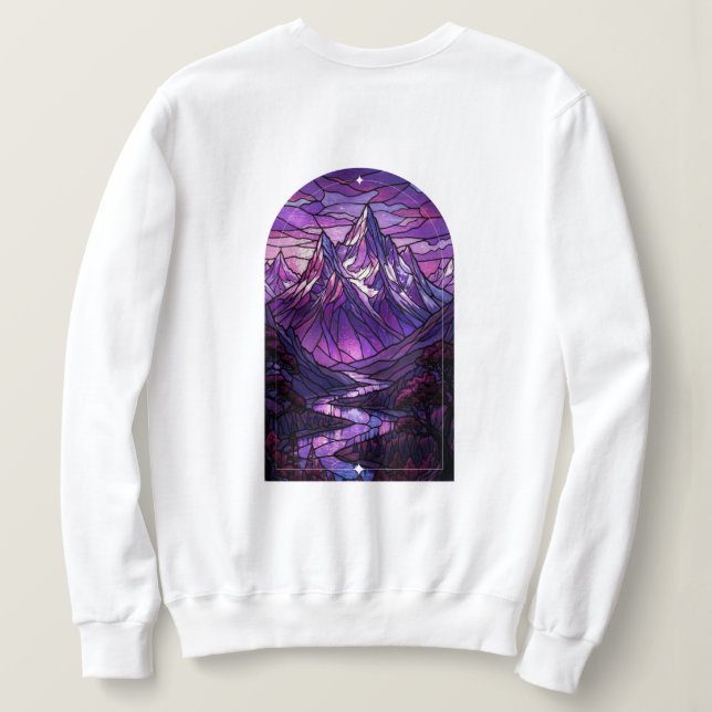 Sudadera Stained Glass Mountain  (Reverso del diseño)