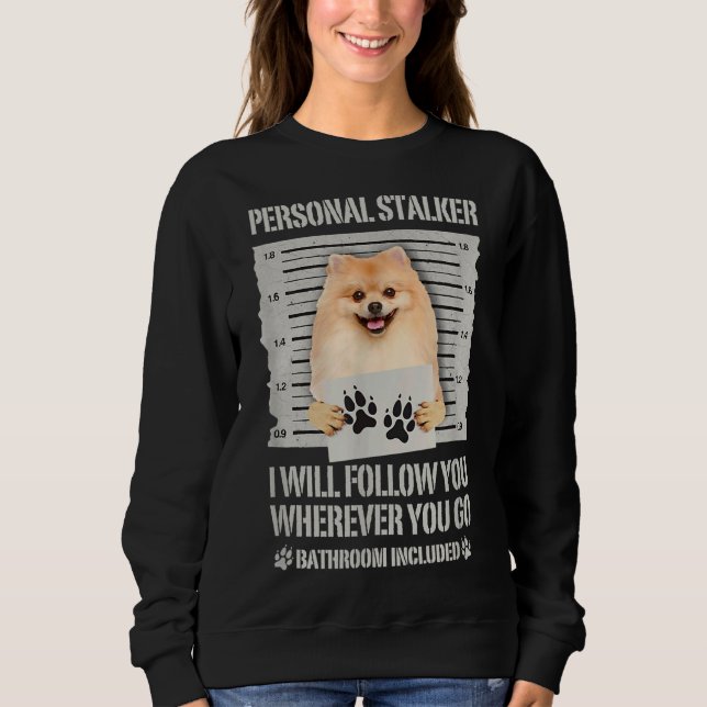 Sudadera Stalker personal Pomeranian (Anverso)