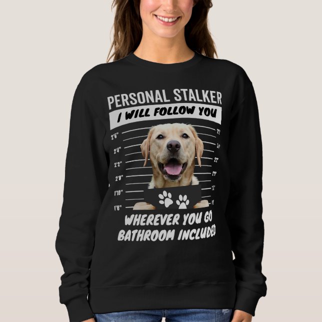 Sudadera Stalker personal - Recuperación de Labrador amaril (Anverso)