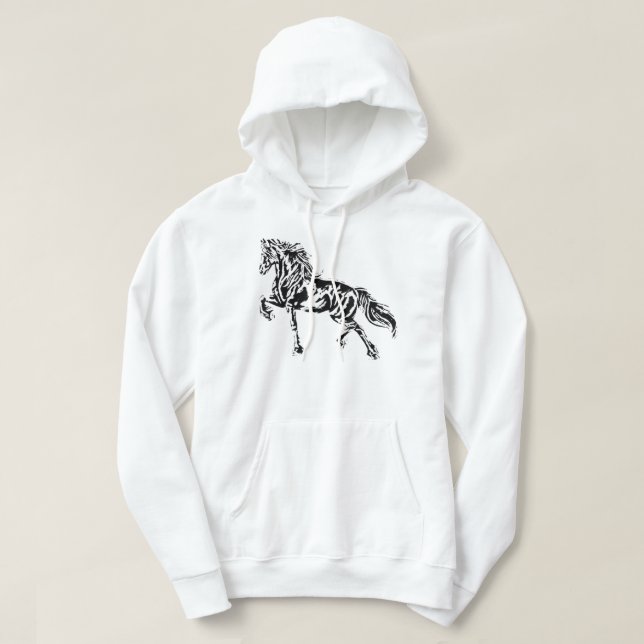 Sudadera Stallion Horse Motif Elegant Mane Animales colorid (Diseño del anverso)