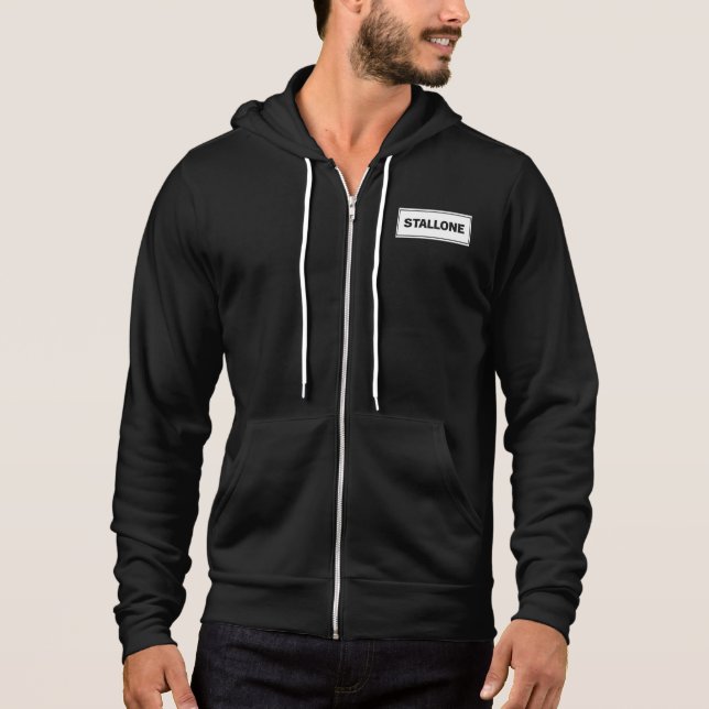 Sudadera Stallone Black Hoodie (Anverso)