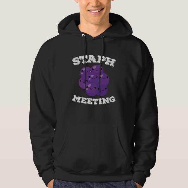 Sudadera Staph Meeting  Microbiologist (Anverso)