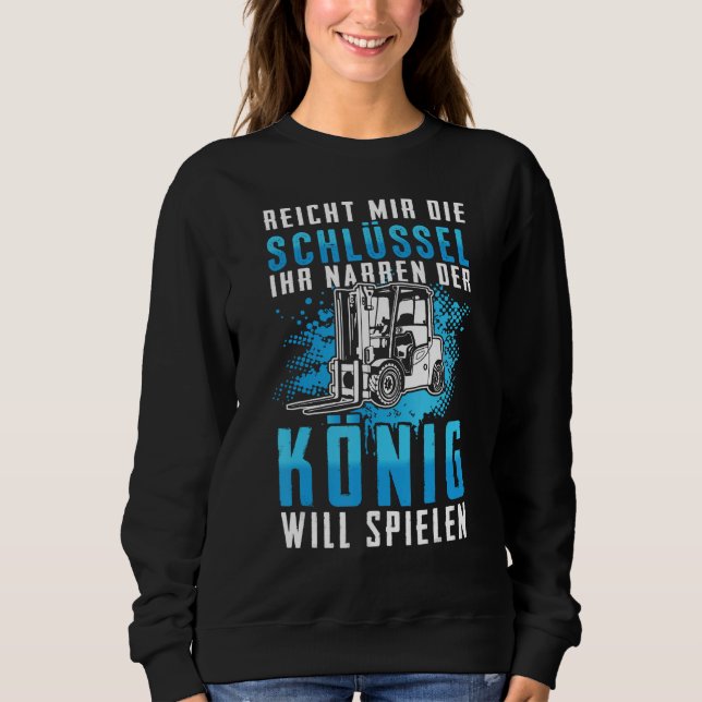 Sudadera Stapler König Forklift Driver Warehouse Forklift G (Anverso)