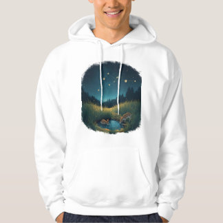 Sudadera Starlit Whisper – Mystical Night Meadow Illustrati