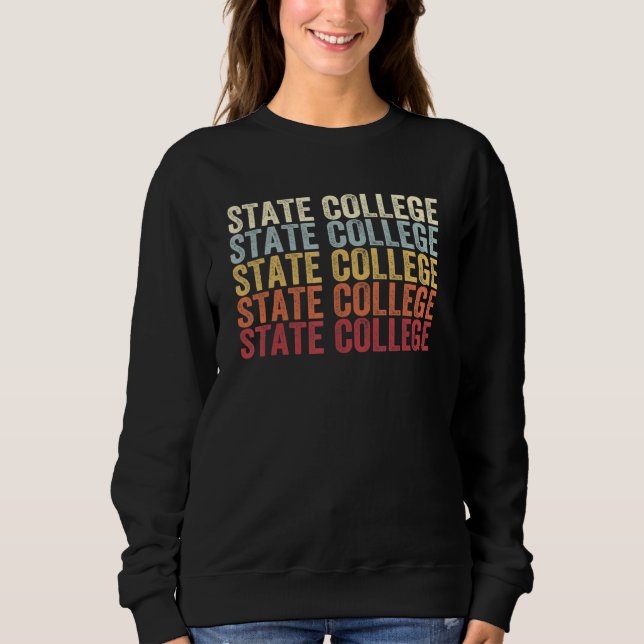 Sudadera State College Pennsylvania State College PA Retro  (Anverso)