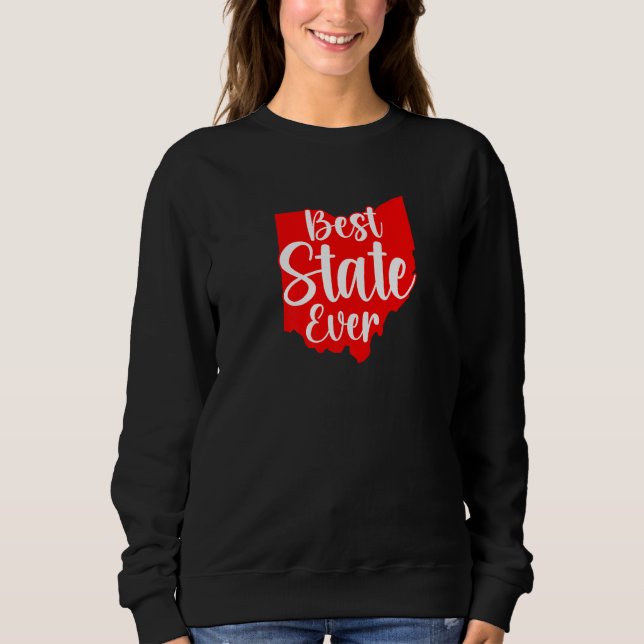 Sudadera State Of Ohio  Best State Ever (Anverso)