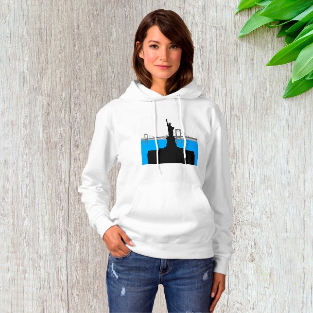 Sudadera Statue of Liberty Silhouette New York Skyline (Subido por el creador)