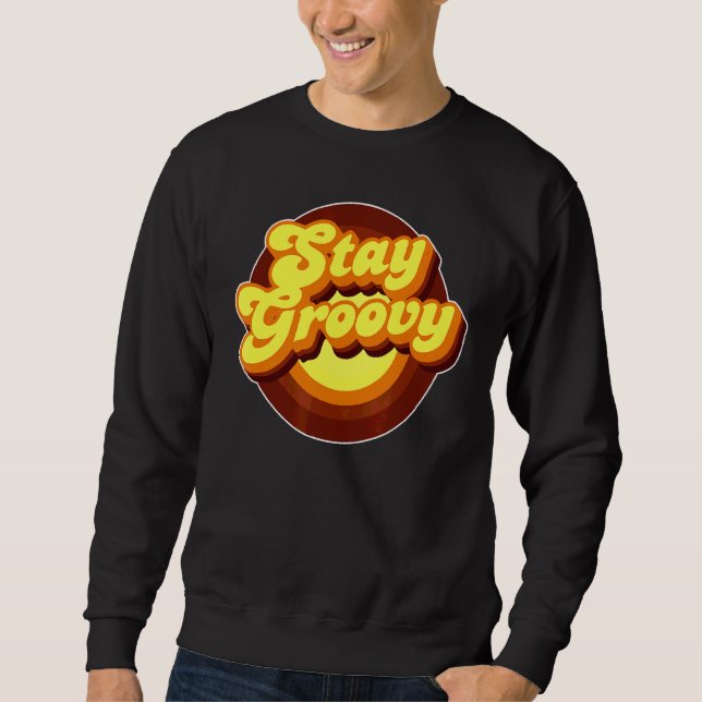 Sudadera Stay Groovy Roller Discoteca Set 70 Costume para W (Anverso)