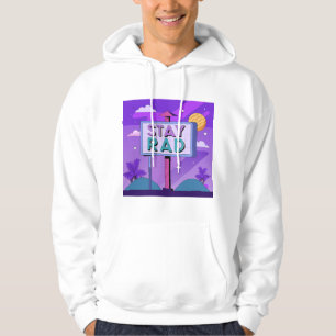 Sudadera "Stay Rad" Vaporwave Sunset Scene