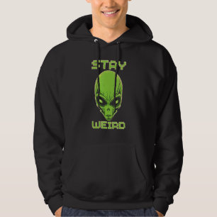 Sudadera Stay Weird Colorful Alien Head Festival Humano de