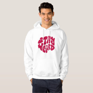 Sudadera STAY WEIRD – Trendy Retro Typography Hoodie