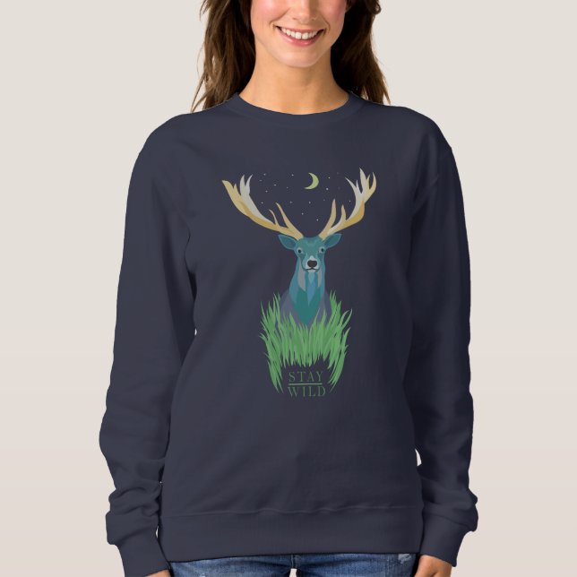 SUDADERA STAY WILD (Anverso)