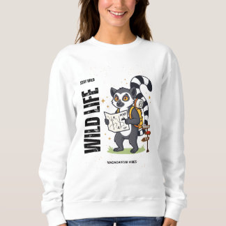 Sudadera Stay Wild Lemur Life - Madagascar Vibes Cute lemur