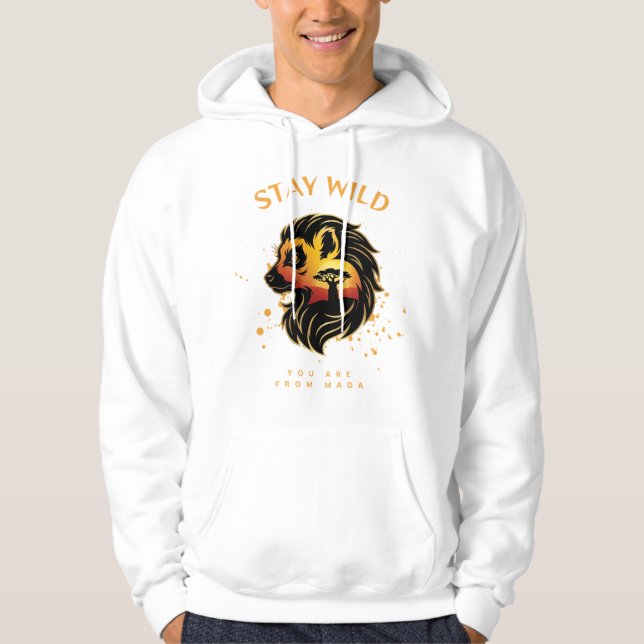 Sudadera Stay Wild You Are From Mada | Madagascar Fossa  (Anverso)