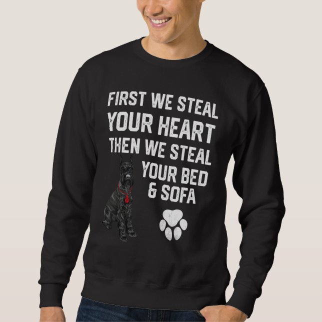Sudadera Steal Your Heart Steal Your Bed Miniature Schnauze (Anverso)