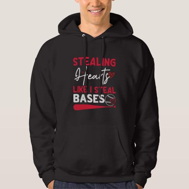 Sudadera Stealing Hearts Bases Baseball Player (Anverso)